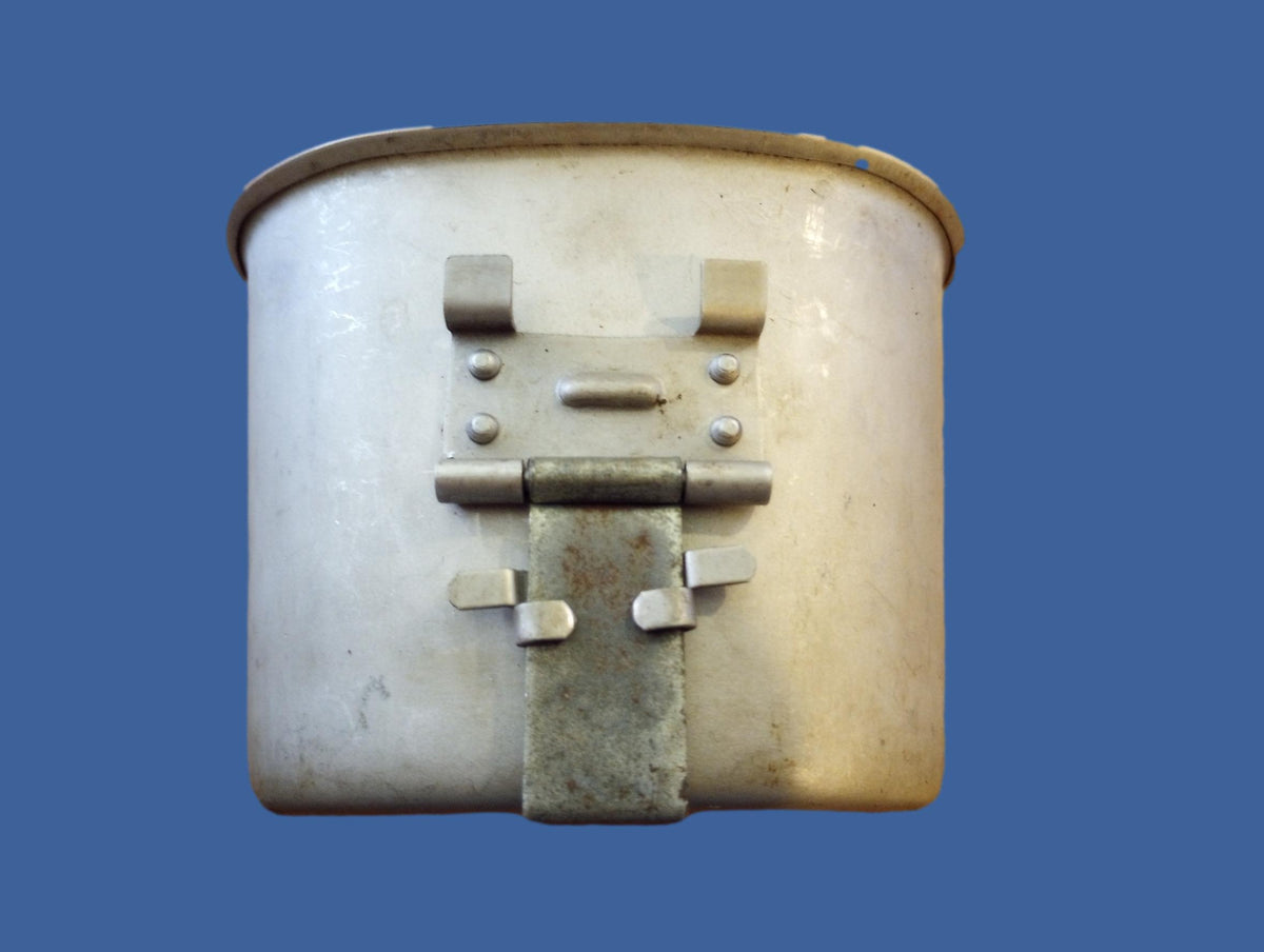 WWII U.S MILITARY CANTEEN CUP DATED 1945 STAMPED U.S  B.E CO ORIGINAL
