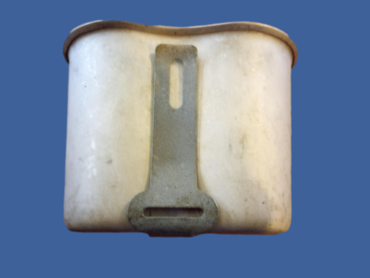 WWII U.S MILITARY CANTEEN CUP DATED 1945 STAMPED U.S  B.E CO ORIGINAL