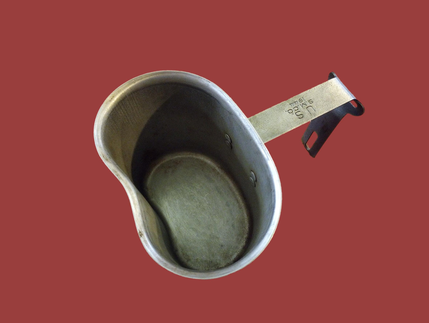 WWII U.S MILITARY CANTEEN CUP DATED 1944 STAMPED S.M CO ORIGINAL