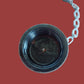 WWII U.S MILITARY CANTEEN BAKELITE CAP LID WITH CHAIN & CORK 1945 ALL ORIGINAL