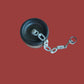 WWII U.S MILITARY CANTEEN BAKELITE CAP LID WITH CHAIN & CORK 1945 ALL ORIGINAL