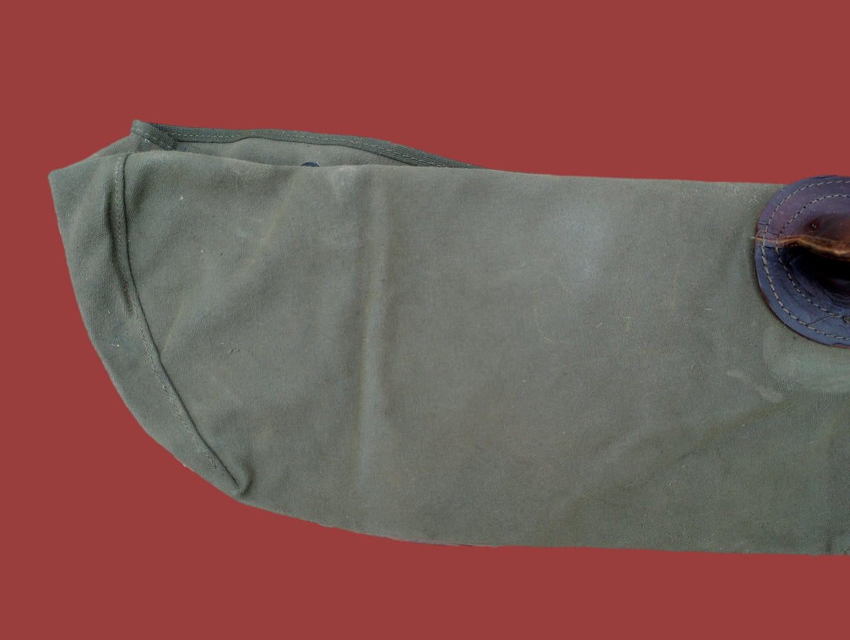 MILITARY M13 CANVAS GUN COVER WITH LEATHER PINTLE COVER 1/54/ 6531749