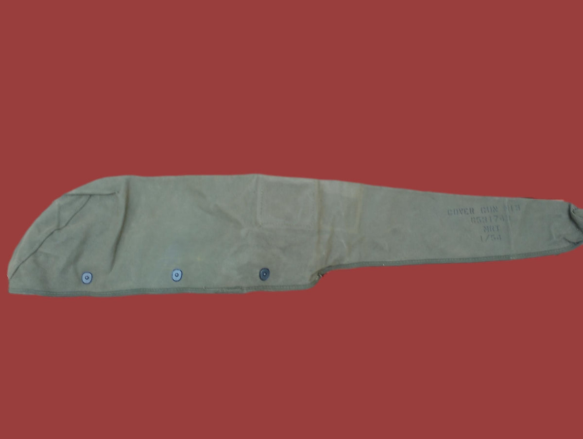 MILITARY M13 CANVAS GUN COVER WITH LEATHER PINTLE COVER 1/54/ 6531749