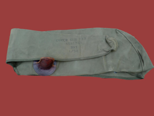 MILITARY M13 CANVAS GUN COVER WITH LEATHER PINTLE COVER 1/54/ 6531749