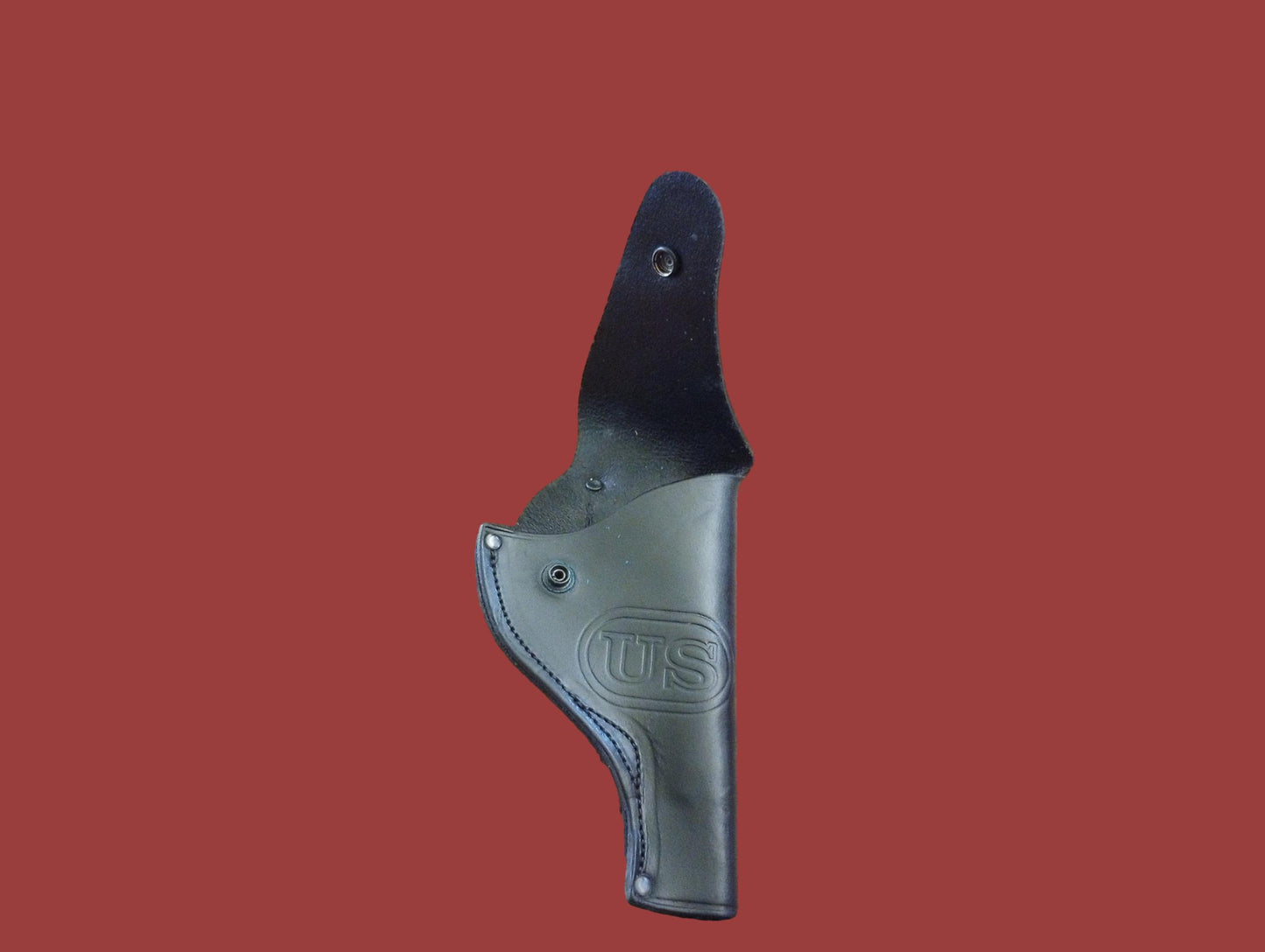 .38 PISTOL HOLSTER MILITARY ISSUE BLACK LEATHER HIP RH CATHEY ENT NOS