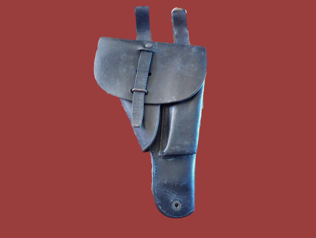 FRENCH MILITARY LEATHER HOLSTER M48/50 MAC MLE 9MM POST WWII SURPLUS