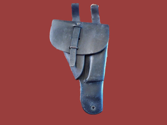 FRENCH MILITARY LEATHER HOLSTER M48/50 MAC MLE 9MM POST WWII SURPLUS