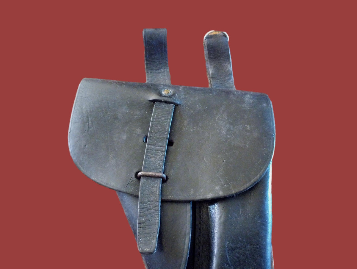 FRENCH MILITARY LEATHER HOLSTER M48/50 MAC MLE 9MM POST WWII SURPLUS