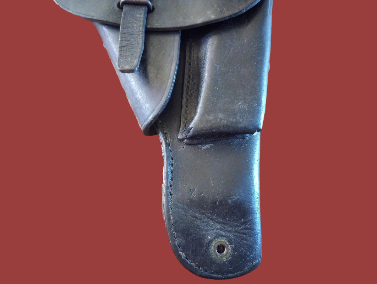 FRENCH MILITARY LEATHER HOLSTER M48/50 MAC MLE 9MM POST WWII SURPLUS