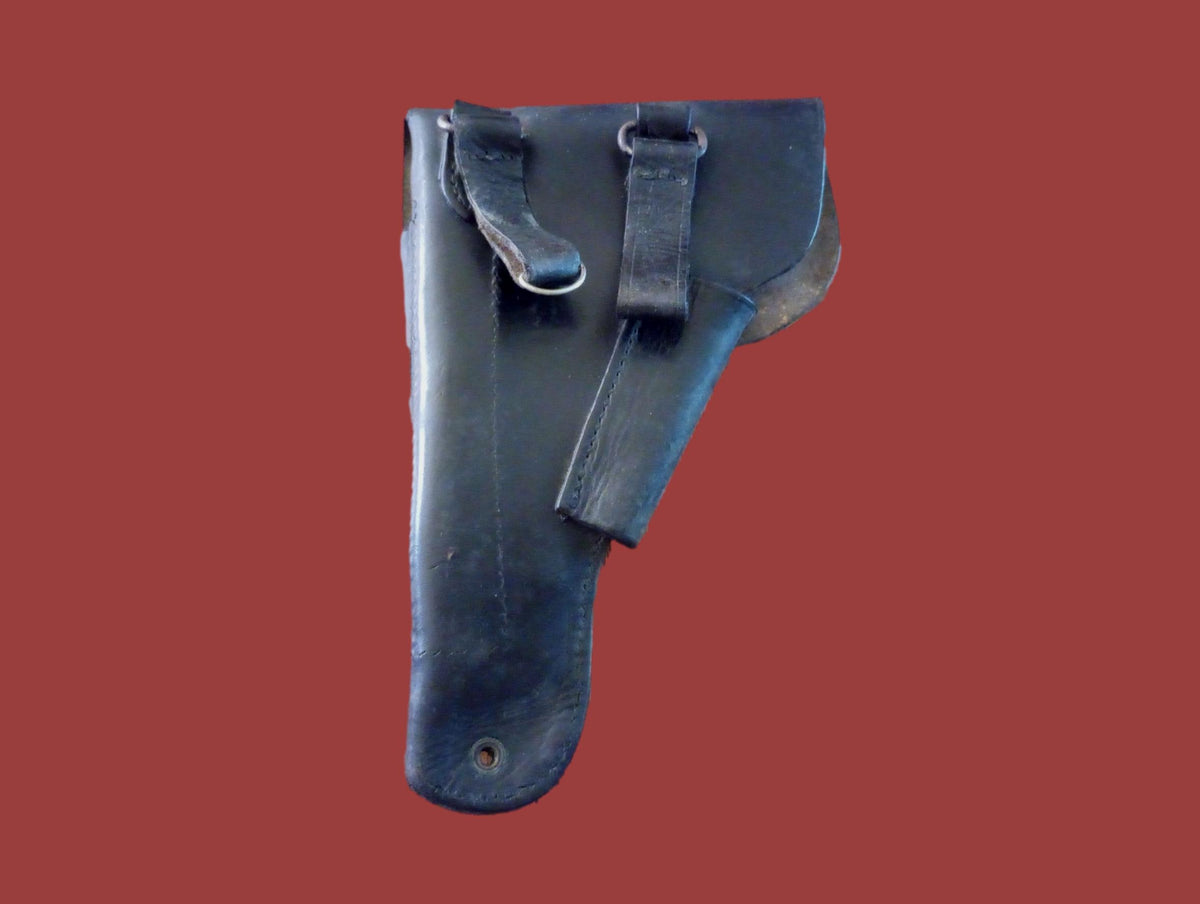 FRENCH MILITARY LEATHER HOLSTER M48/50 MAC MLE 9MM POST WWII SURPLUS