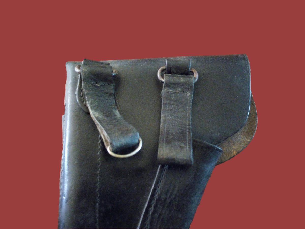 FRENCH MILITARY LEATHER HOLSTER M48/50 MAC MLE 9MM POST WWII SURPLUS
