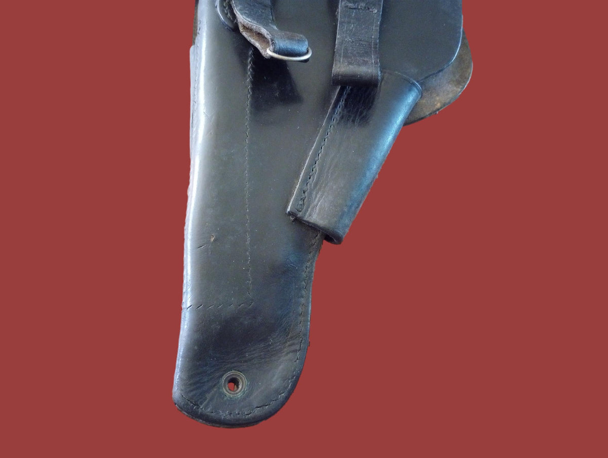 FRENCH MILITARY LEATHER HOLSTER M48/50 MAC MLE 9MM POST WWII SURPLUS