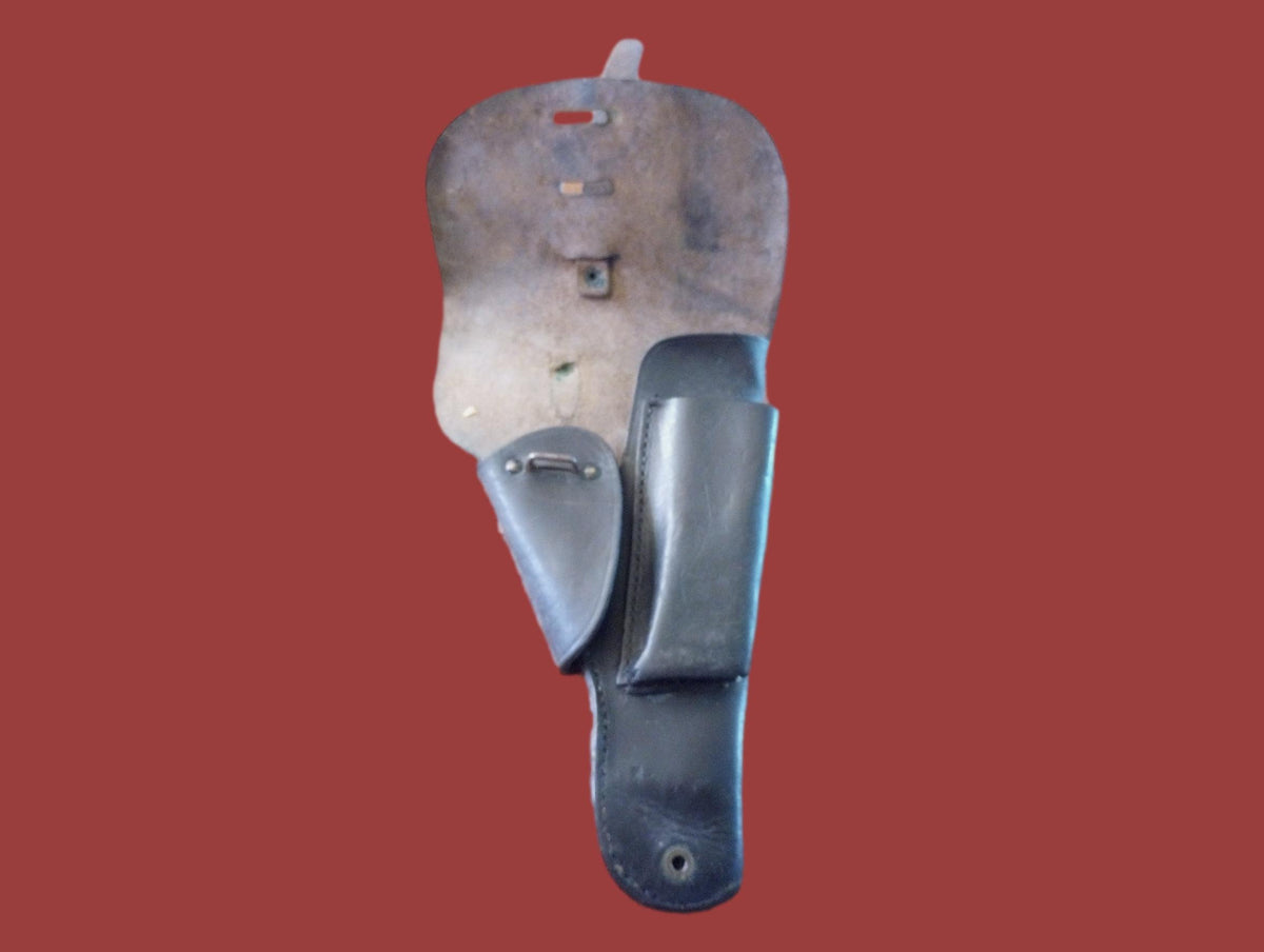 FRENCH MILITARY LEATHER HOLSTER M48/50 MAC MLE 9MM POST WWII SURPLUS