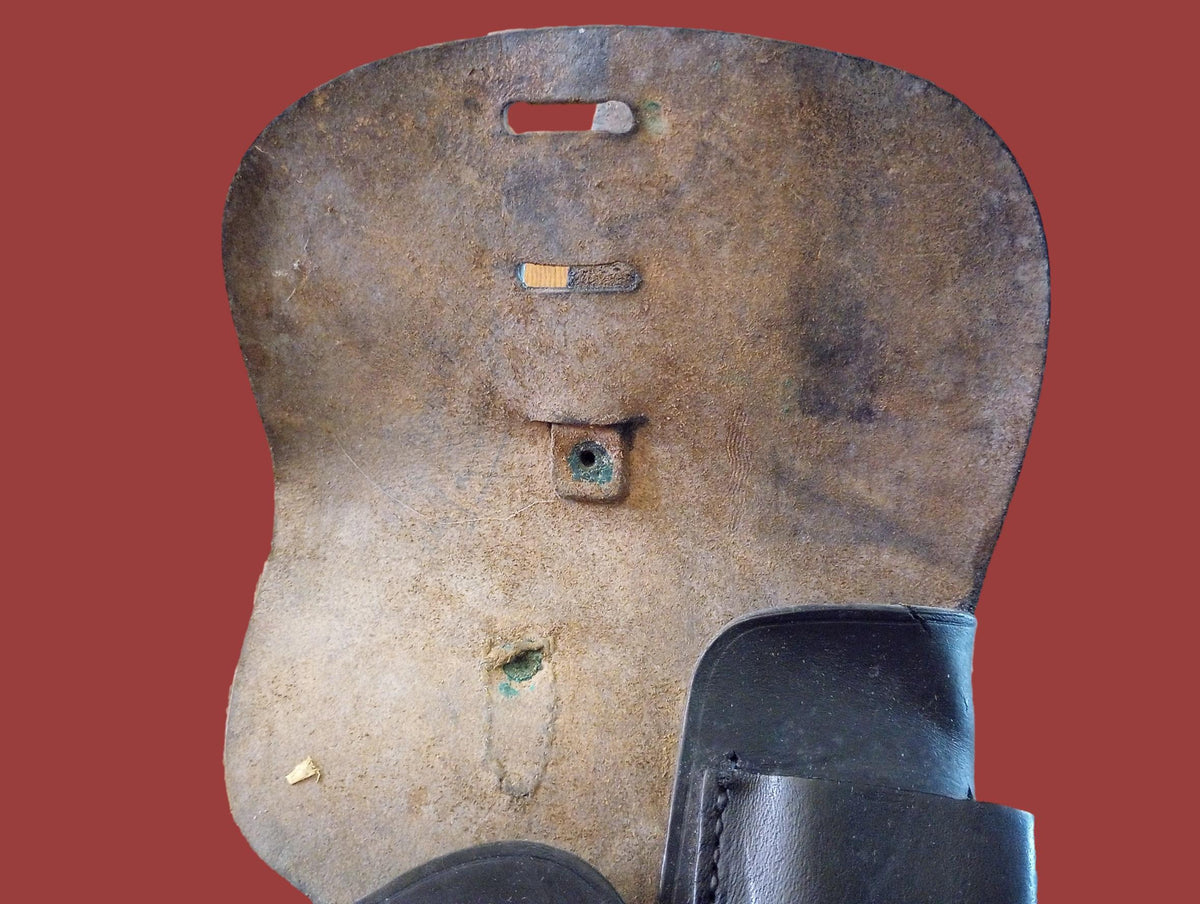 FRENCH MILITARY LEATHER HOLSTER M48/50 MAC MLE 9MM POST WWII SURPLUS