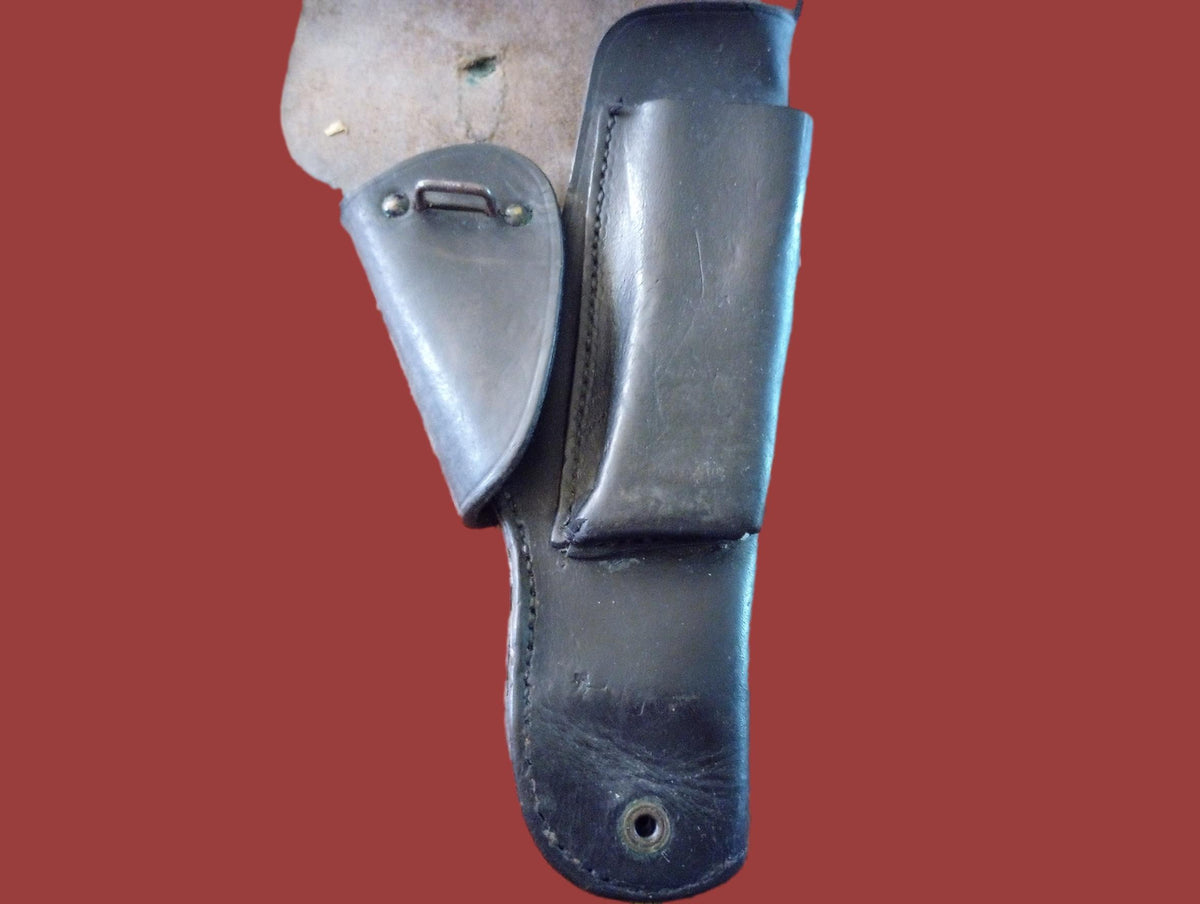FRENCH MILITARY LEATHER HOLSTER M48/50 MAC MLE 9MM POST WWII SURPLUS