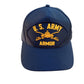 U.S ARMORED DIVISION BALL CAP U.S MILITARY OFFICIAL HEADWEAR HAT U.S.A MADE
