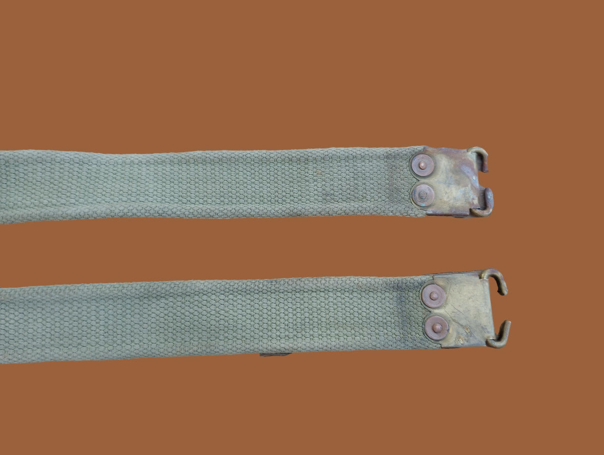 WWII BRITISH MILITARY ENFIELD KHAKI RIFLE SLING ORIGINAL BRITISH WEB P-37