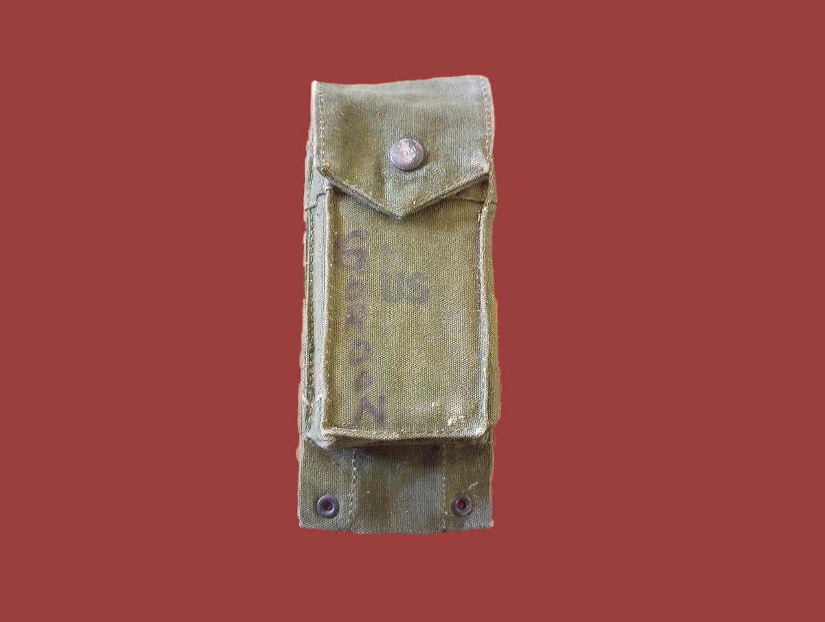 U.S MILITARY  AMMO MAGAZINE CLIP POUCH 20 RD 308 CAL MAG VIETNAM ERA