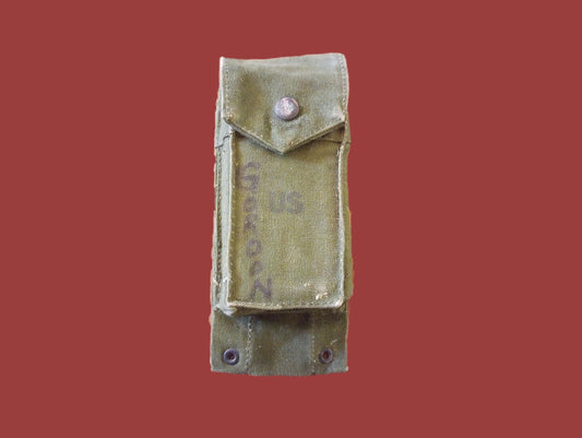 U.S MILITARY  AMMO MAGAZINE CLIP POUCH 20 RD 308 CAL MAG VIETNAM ERA