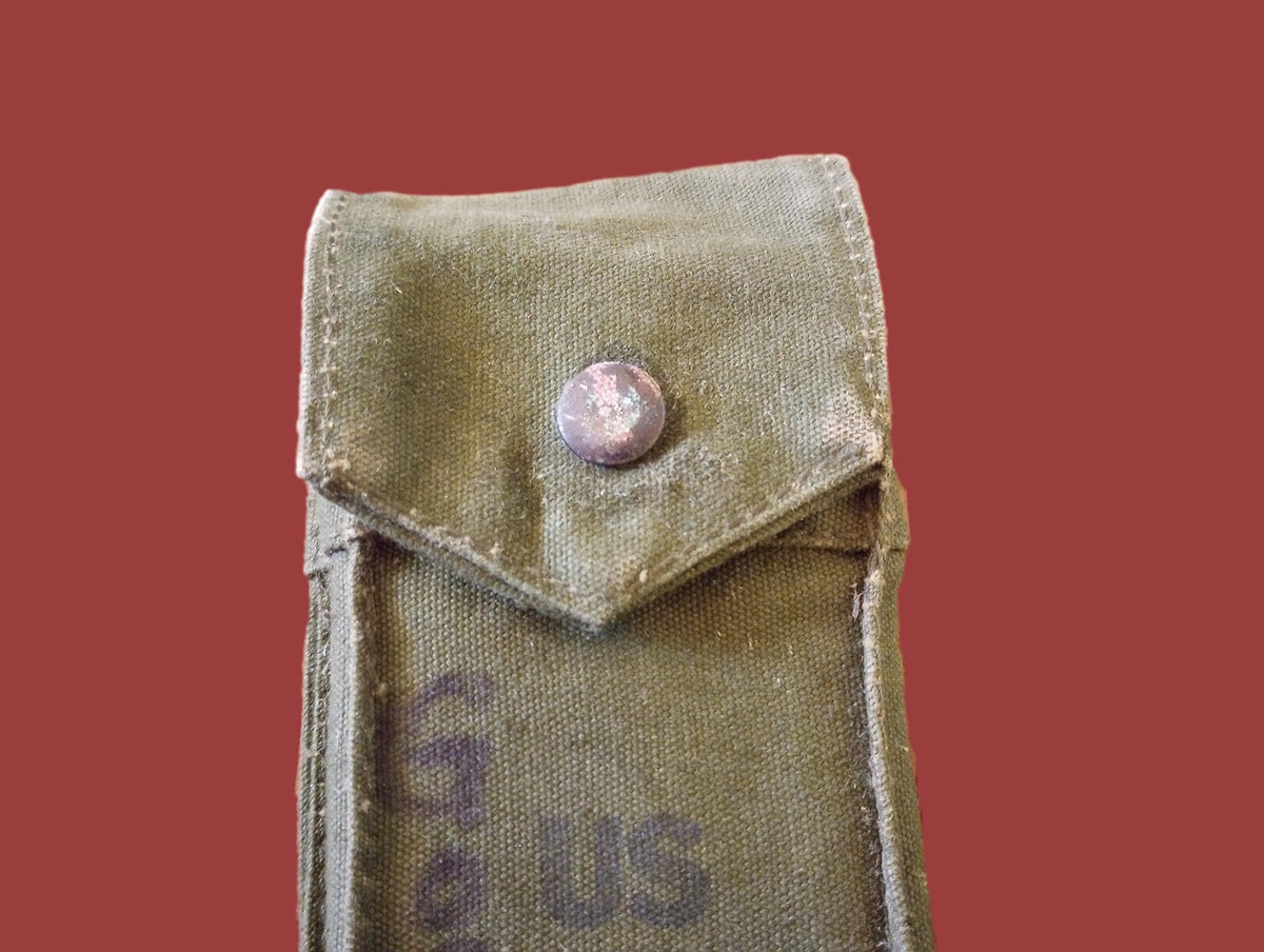 U.S MILITARY  AMMO MAGAZINE CLIP POUCH 20 RD 308 CAL MAG VIETNAM ERA