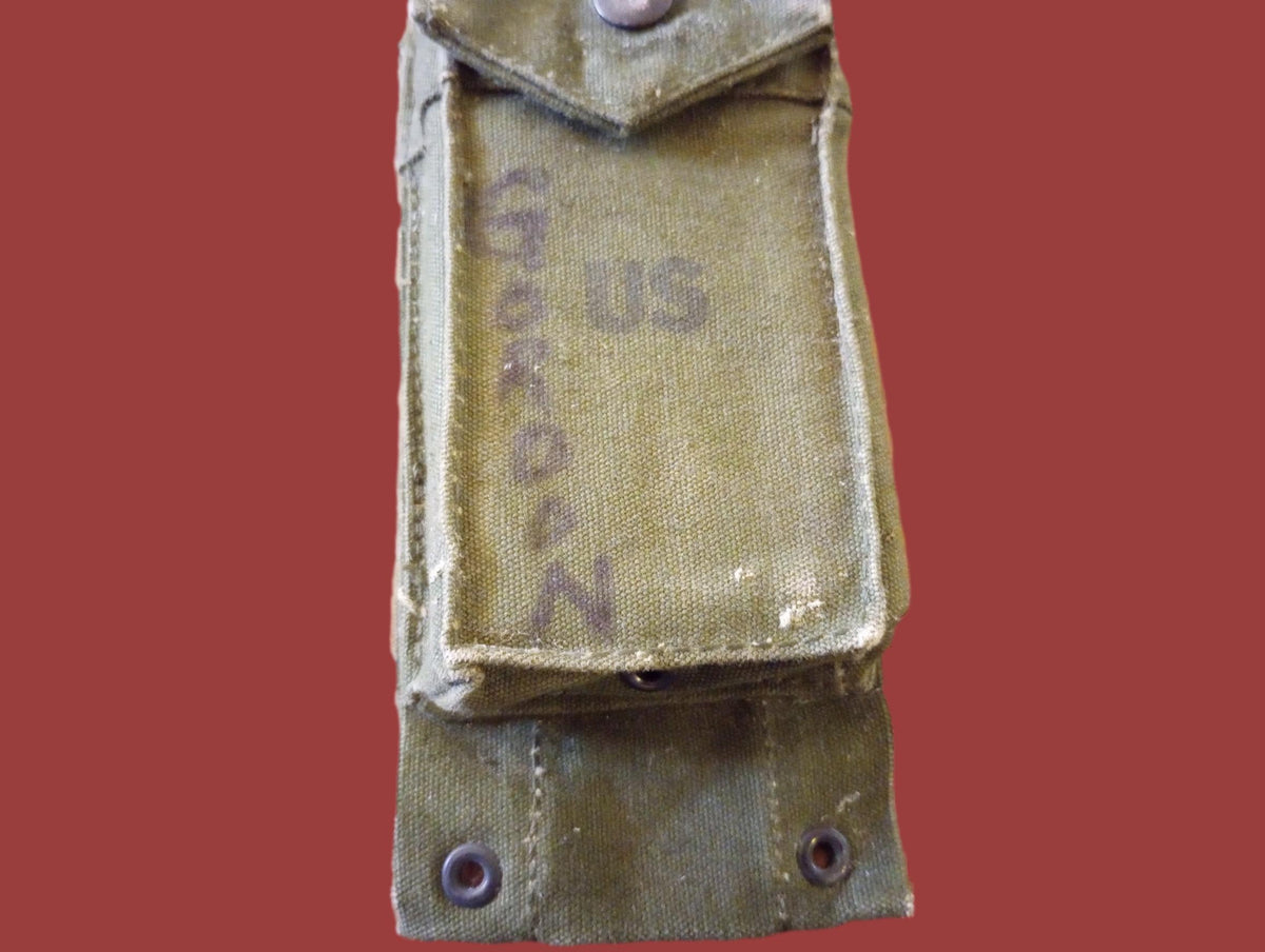 U.S MILITARY  AMMO MAGAZINE CLIP POUCH 20 RD 308 CAL MAG VIETNAM ERA