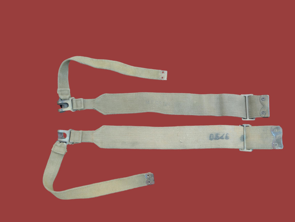 BRITISH MILITARY WEB P-37 PATTERN HAVERSACK BRACES BACKPACK SUSPENDERS GENUINE