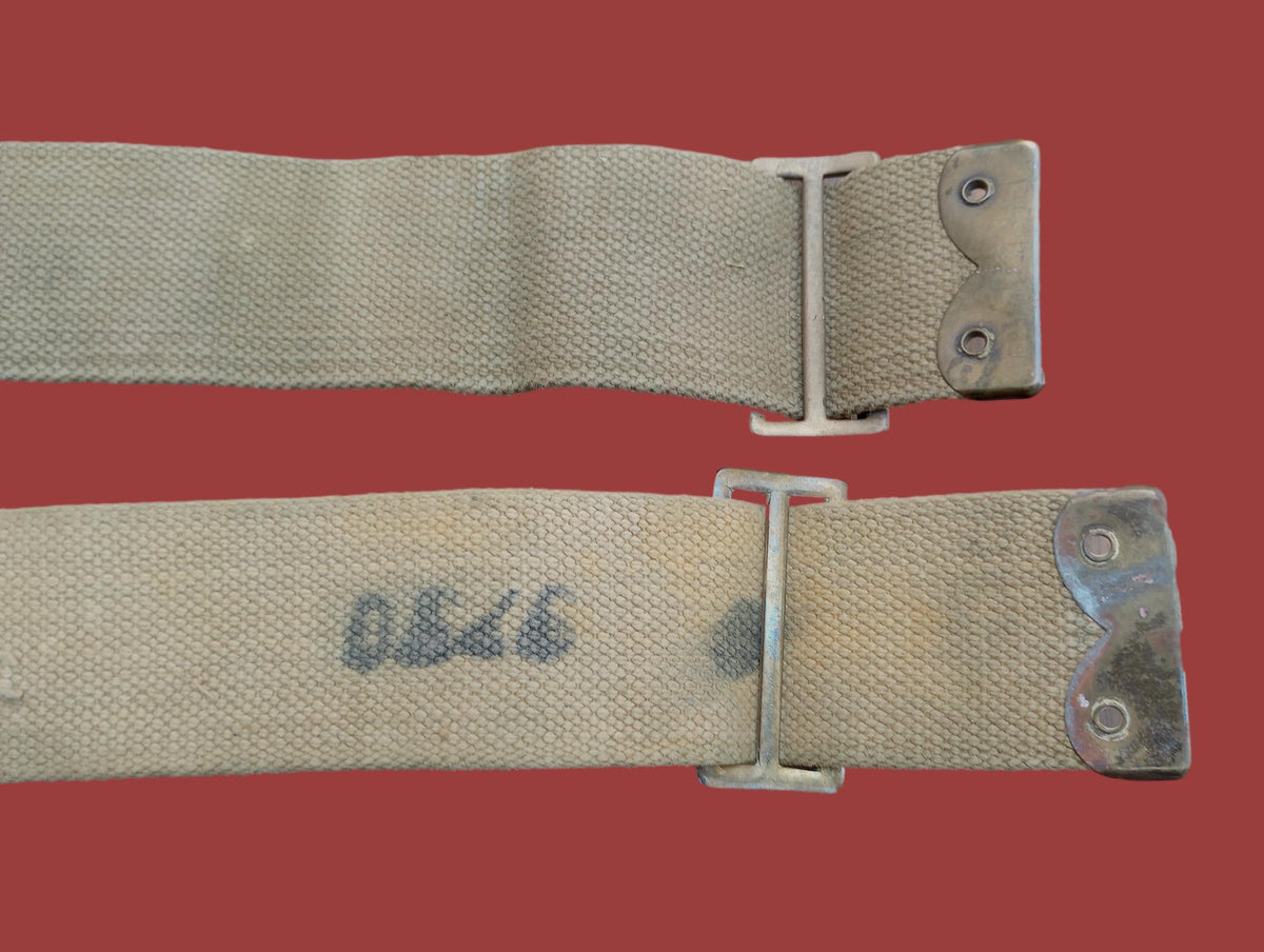 BRITISH MILITARY WEB P-37 PATTERN HAVERSACK BRACES BACKPACK SUSPENDERS GENUINE