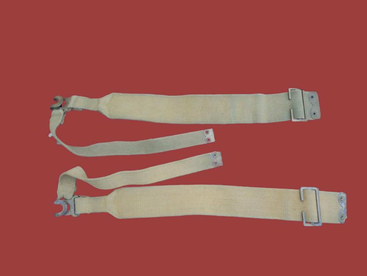 BRITISH MILITARY WEB P-37 PATTERN HAVERSACK BRACES BACKPACK SUSPENDERS GENUINE