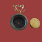 WWII U.S MILITARY CANTEEN BAKELITE CAP LID WITH CHAIN & CORK 1945 ALL ORIGINAL