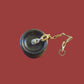 WWII U.S MILITARY CANTEEN BAKELITE CAP LID WITH CHAIN & CORK 1945 ALL ORIGINAL