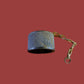 WWII U.S MILITARY CANTEEN BAKELITE CAP LID WITH CHAIN & CORK 1945 ALL ORIGINAL