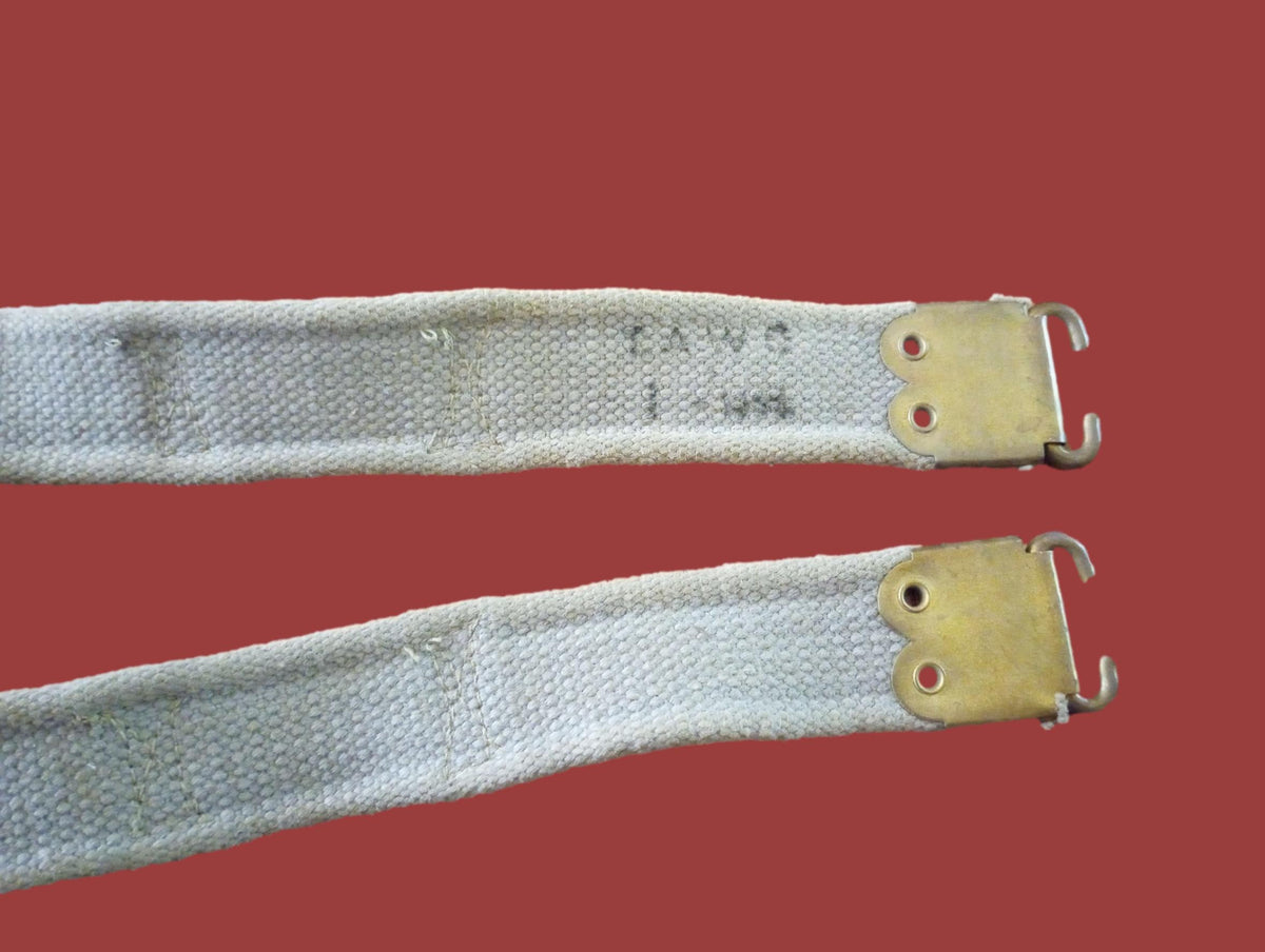 WWII BRITISH MILITARY ENFIELD KHAKI RIFLE SLING P-37 FN BELGIAN FAL 49 ORIGINAL