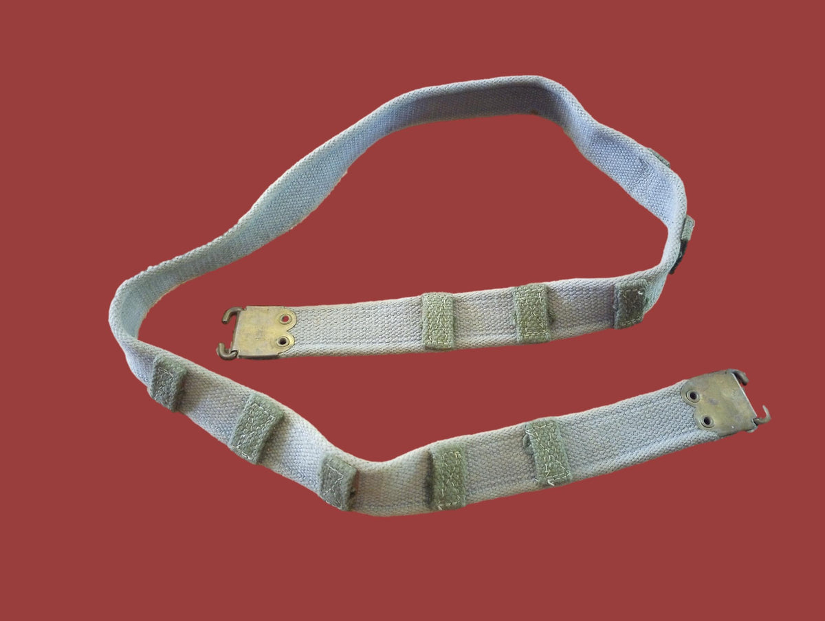 WWII BRITISH MILITARY ENFIELD KHAKI RIFLE SLING P-37 FN BELGIAN FAL 49 ORIGINAL