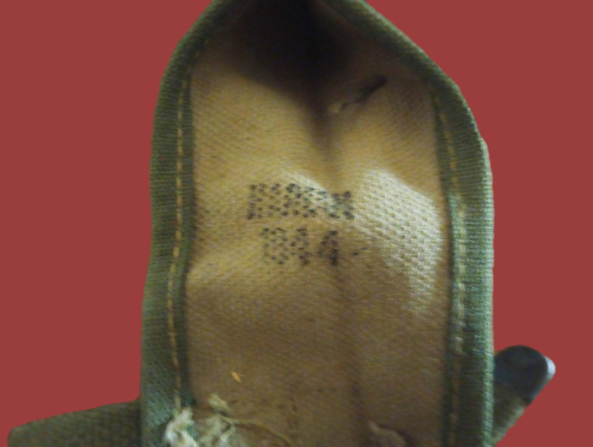 WWII U.S.MILITARY ARMY PICK MATTOCK CARRIER M-1910 ENTRENCHING AXE COVER 1944