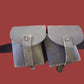 WWII ITALIAN CARCANO M-1891 LEATHER COMBAT BELT WITH AMMO POUCH ORIGINAL