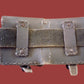 WWII ITALIAN CARCANO M-1891 LEATHER COMBAT BELT WITH AMMO POUCH ORIGINAL