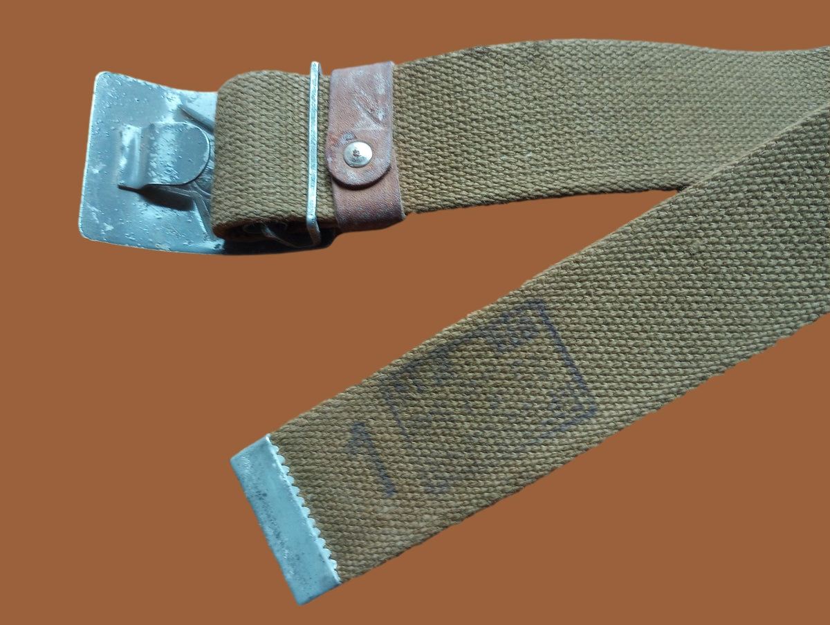 RUSSIAN ARMY CANVAS BELT COMBAT UNIFORM SOVIET USSR MILITARY 1950'S ORIGINAL