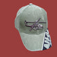 U.S ARMY AH-64 APACHE HAT EMBROIDERED MILITARY BALL CAP STONE WASHED OD GREEN