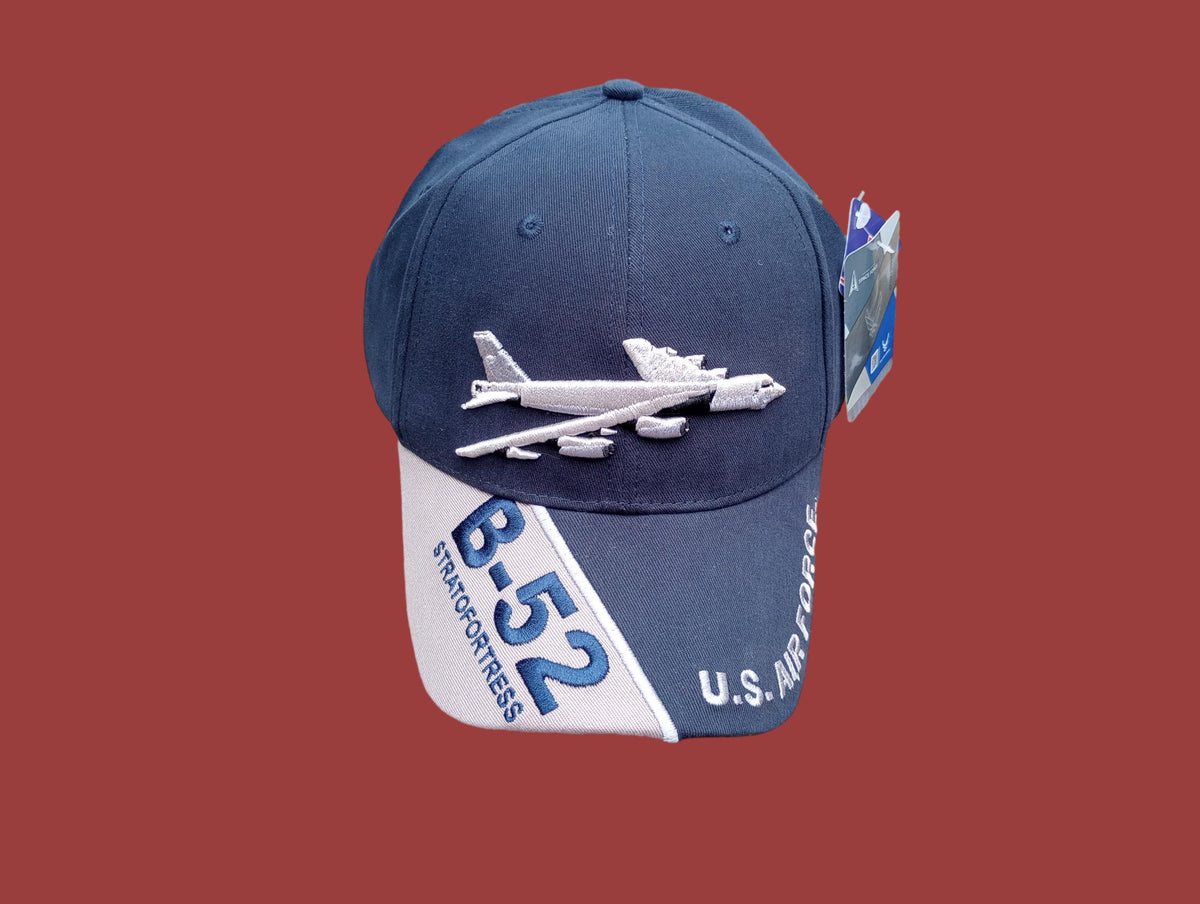 AIR FORCE B-52 BOMBER STRATOFORTRESS HAT EMBROIDERED U.S MILITARY BALL CAP