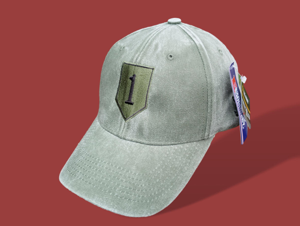 U.S MILITARY ARMY 1st INFANTRY DIVISION HAT STONEWASHED BASEBALL CAP