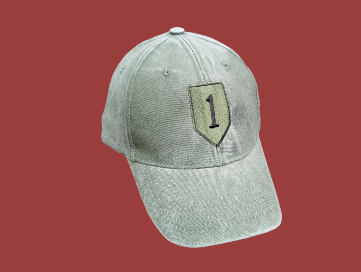 U.S MILITARY ARMY 1st INFANTRY DIVISION HAT STONEWASHED BASEBALL CAP