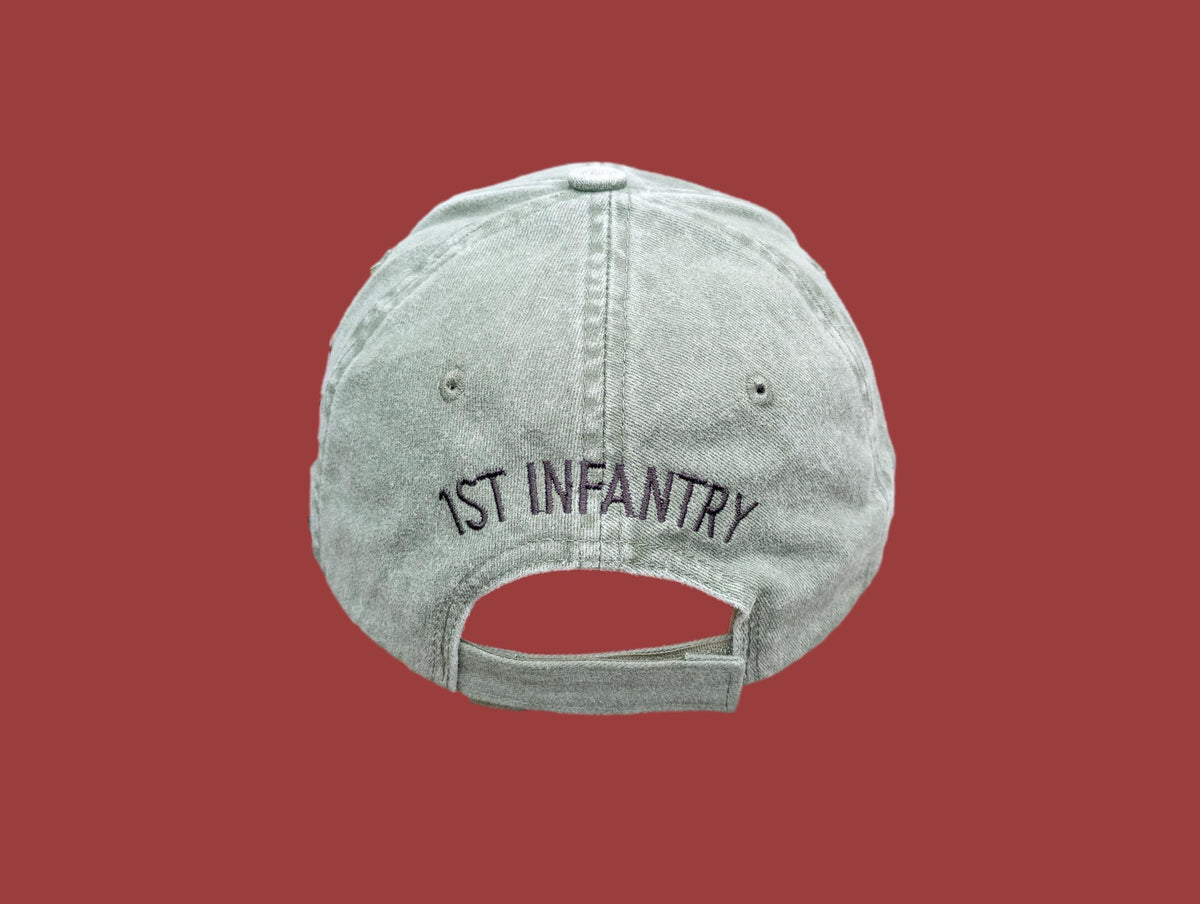 U.S MILITARY ARMY 1st INFANTRY DIVISION HAT STONEWASHED BASEBALL CAP