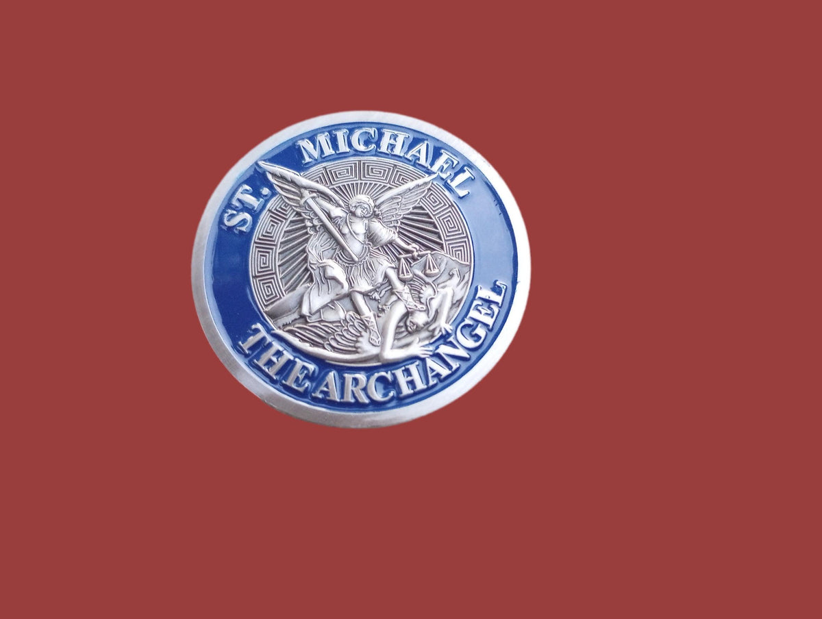 ST. MICHAEL THE ARCHANGEL CHALLENGE COIN PSALM 91:10 SPIRITUAL RELIGIOUS NEW