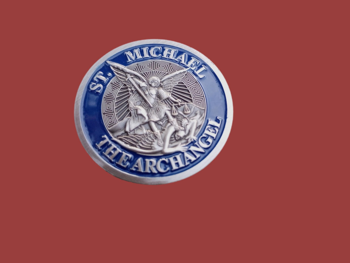 ST. MICHAEL THE ARCHANGEL CHALLENGE COIN PSALM 91:10 SPIRITUAL RELIGIOUS NEW