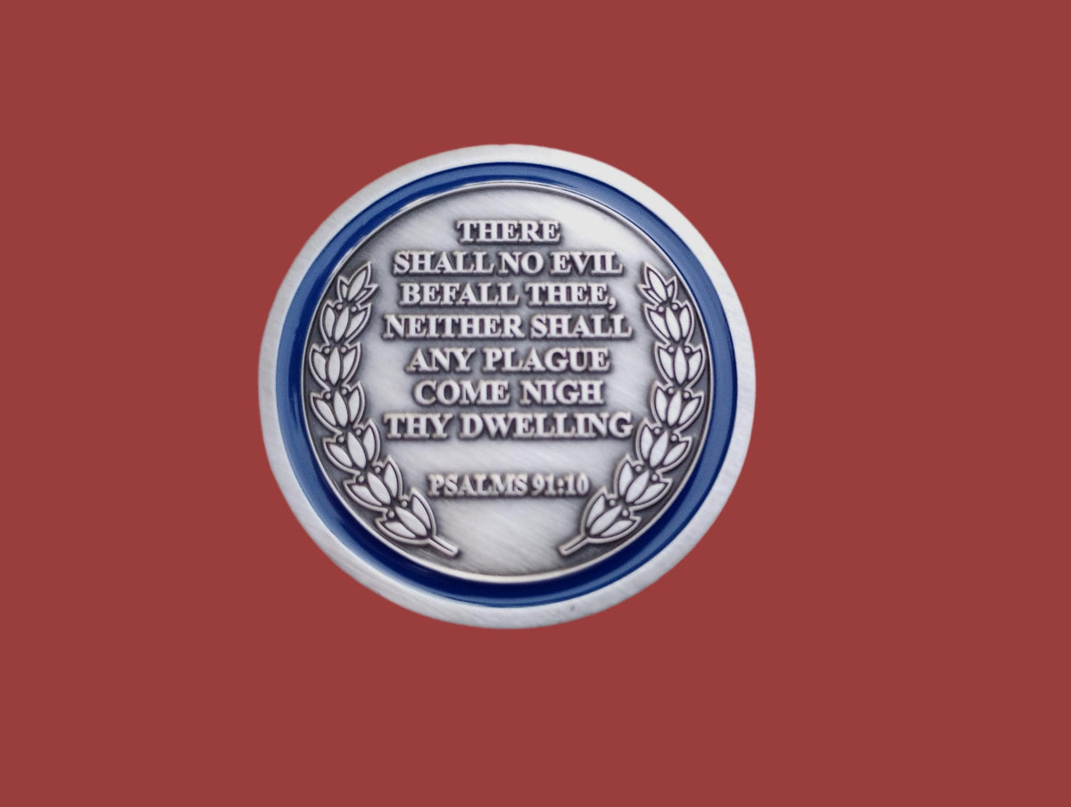 ST. MICHAEL THE ARCHANGEL CHALLENGE COIN PSALM 91:10 SPIRITUAL RELIGIOUS NEW
