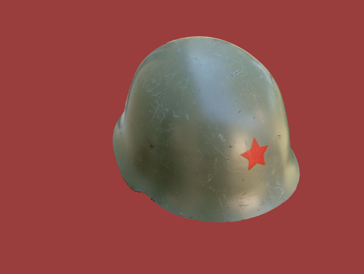 YUGOSLAVIAN COMBAT HELMET JNA YPA M59/85 YUGOSLAV PEOPLES ARMY RED STAR