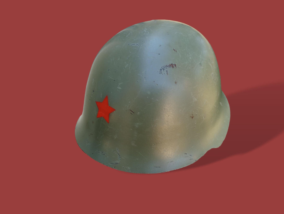 YUGOSLAVIAN COMBAT HELMET JNA YPA M59/85 YUGOSLAV PEOPLES ARMY RED STAR