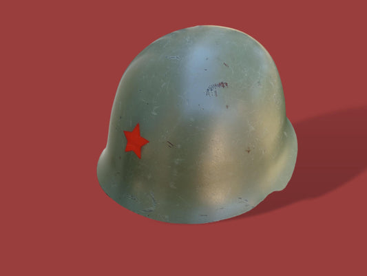 YUGOSLAVIAN COMBAT HELMET JNA YPA M59/85 YUGOSLAV PEOPLES ARMY RED STAR