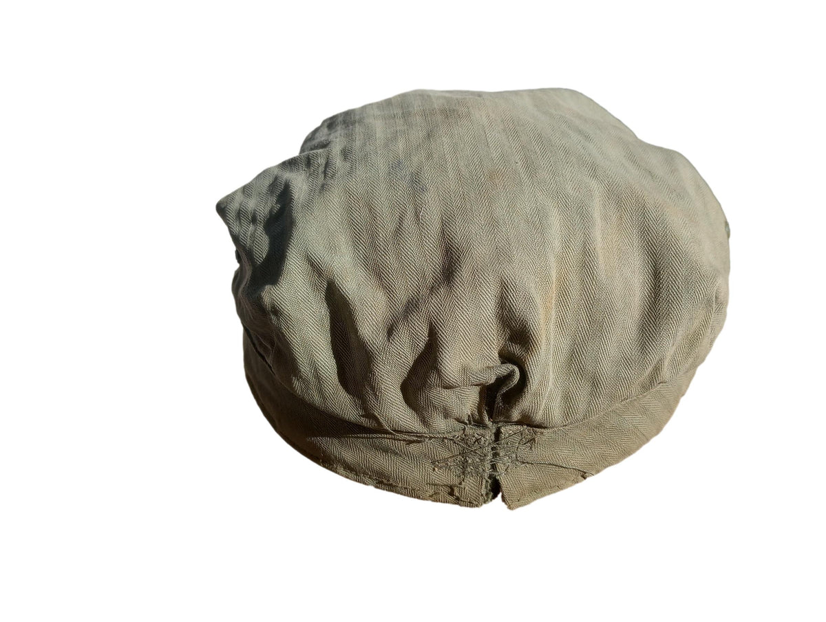 WWII M41/43 EARLY ARMY HBT UTILITY FIELD CAP SHORT BILL HAT HERRINGBONE TWILL