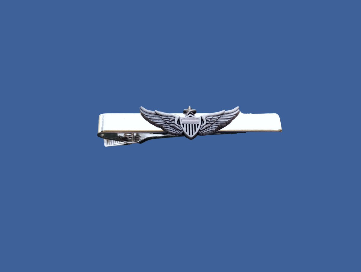 U.S MILITARY ARMY SENIOR AVIATOR TIE BAR TIE TAC ARMY PILOT WINGS U.S.A MADE